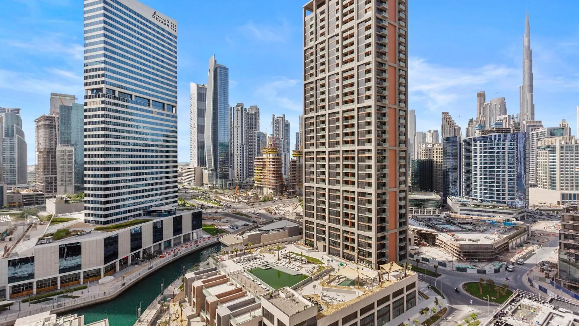 Modern 1Bedroom W Burj Khalifa View In Peninsula Ντουμπάι Διαμέρισμα